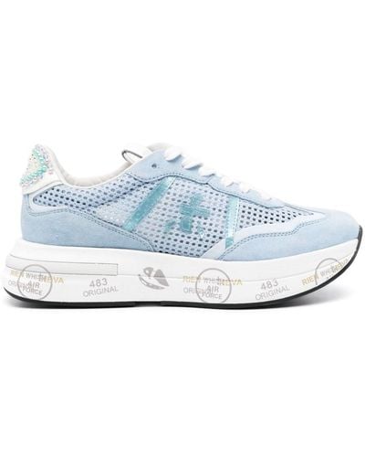 Premiata Cassie Knitted Trainers - Blue
