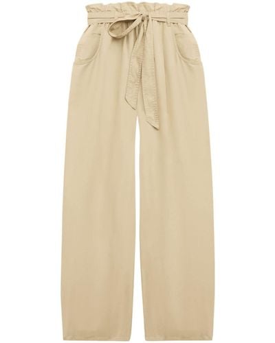 Isabel Marant Priana Belted Trousers - Natural