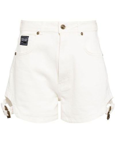 Versace Jeans-Shorts mit Schnalle - Weiß