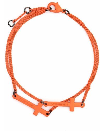 DSquared² Armband mit Anhängern - Orange