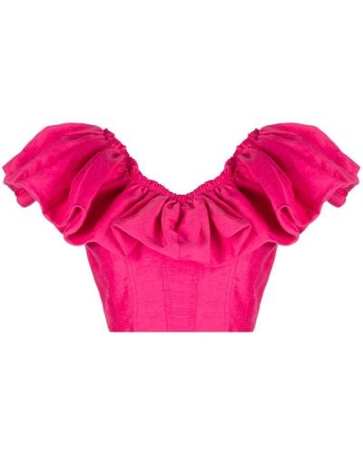 Aje. Florence Cropped Top - Roze