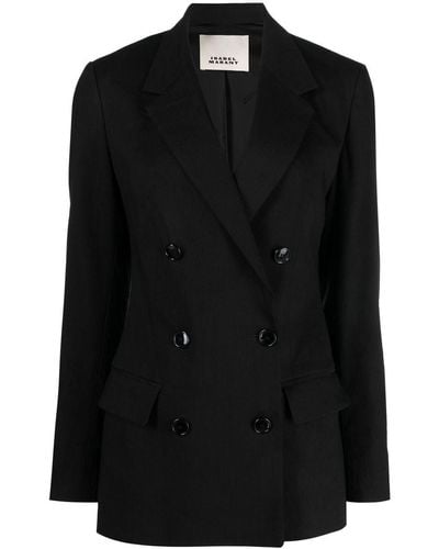 Isabel Marant Double-breasted Button-fastening Jacket - Black