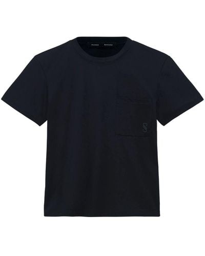 Proenza Schouler Kira T-Shirt aus Bio-Baumwolle - Schwarz