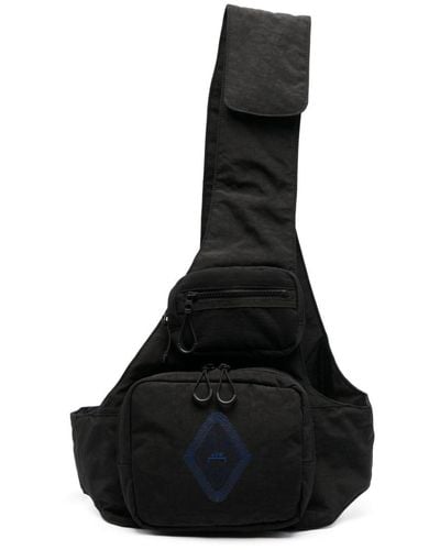 A_COLD_WALL* Logo-print Shoulder Bag - Black