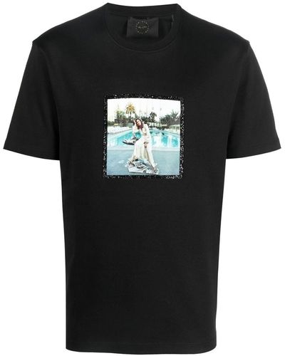 Limitato T-Shirt mit grafischem Print - Schwarz
