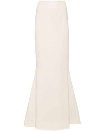 Styland Dart-detail Skirt - White