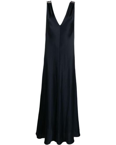 Antonelli Mouwloze Maxi-jurk - Zwart