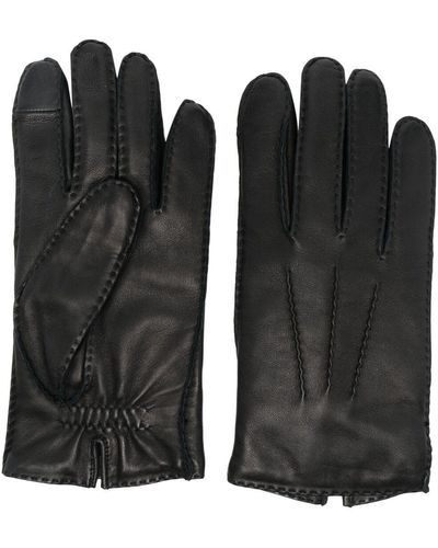 Ami Paris Tonal-stitching Glove - Black