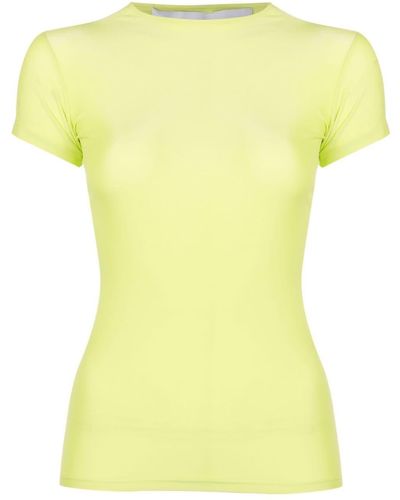 Gloria Coelho Round-neck Short-sleeves T-shirt - Yellow