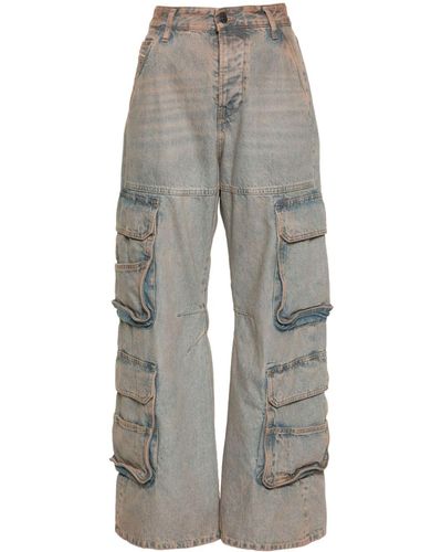 DIESEL 1996 D-sire 0kiai Low-rise Cargo Jeans - Gray