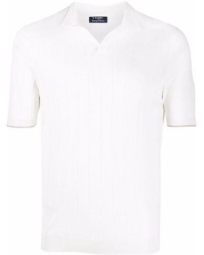 Barba Napoli Short-sleeve Polo Shirt - White