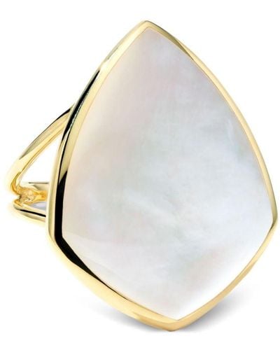 Ippolita 18kt Yellow Gold Polished Rock Candy Turquoise Ring - White