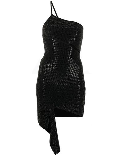 ANDREADAMO Rhinestone-embellished Minidress - Black