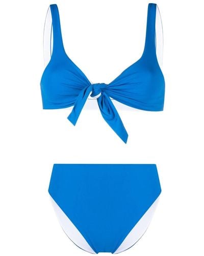 Fisico Bikini à design réversible - Bleu