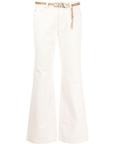 Michael Kors Mid-rise Flared Jeans - White