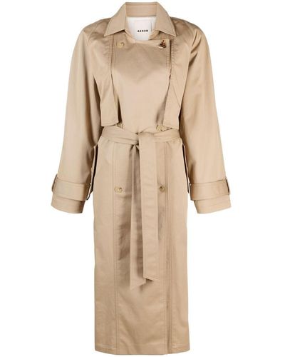 Aeron Belted Trench Coat - Natural