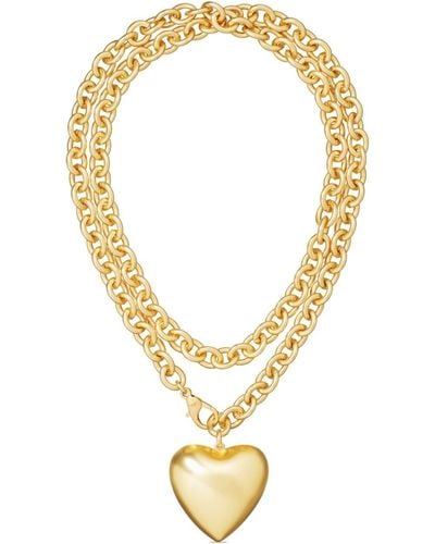 Roxanne Assoulin The Puffy Heart Necklace - Metallic