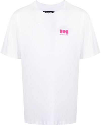 NAHMIAS T-shirt en coton à logo imprimé - Blanc