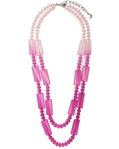 Emporio Armani Halskette mit Farbverlauf - Pink