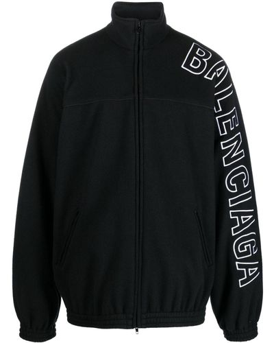 Balenciaga Trainingsjack Met Logoprint - Zwart