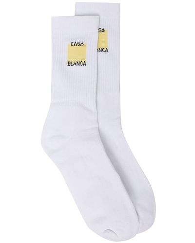Casablancabrand ロゴ 靴下 - ホワイト