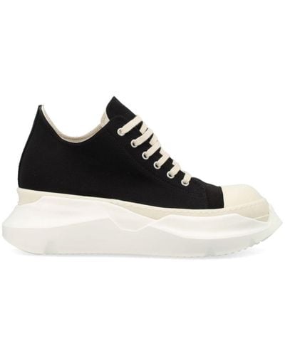 Rick Owens Abstract Low Sneakers - Zwart