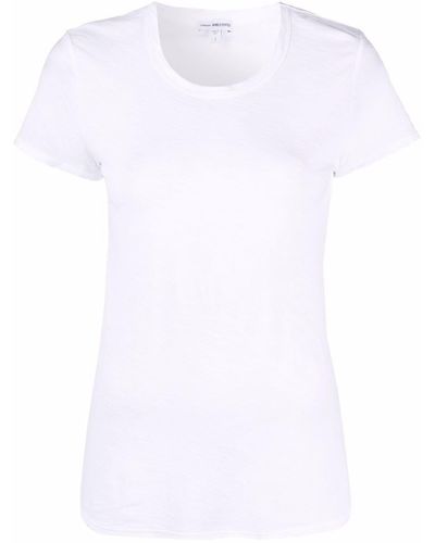 James Perse T-shirt Met Raglanmouwen - Wit