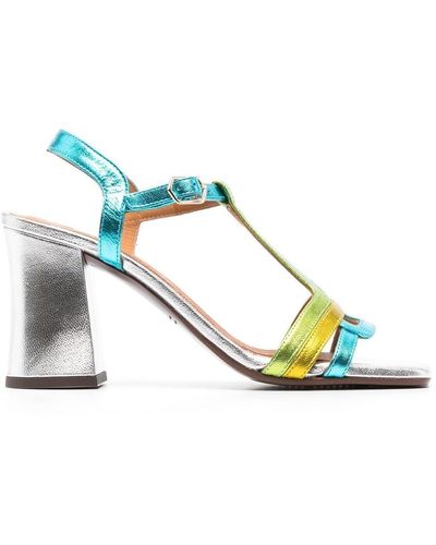 Chie Mihara Metallic Sandalen - Blauw