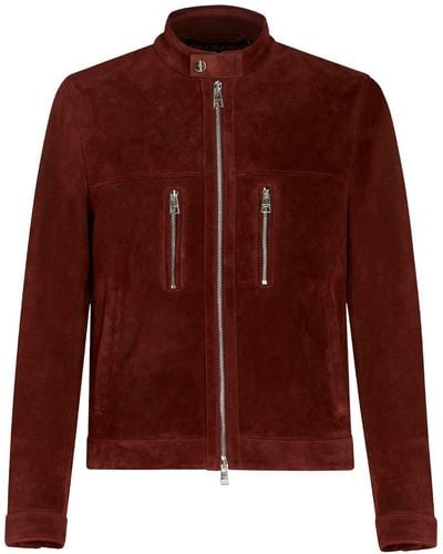 Etro Logo-embroidered Suede Coat - Brown