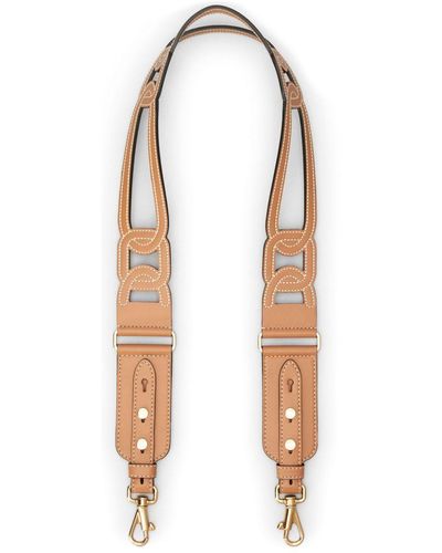 Tod's Cut-out Leather Bag Strap - White
