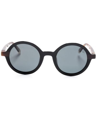 Etnia Barcelona Sagrera Round-frame Sunglasses - Brown