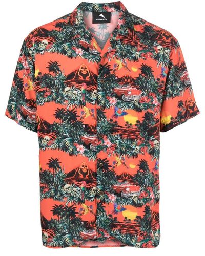 Mauna Kea グラフィック ショートスリーブシャツ - レッド