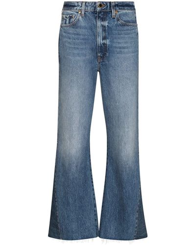 Khaite Jeans svasati crop Layla - Blu