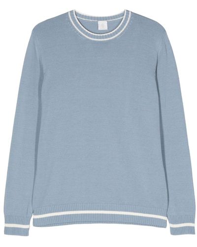 Eleventy Pullover mit Kontrastdetails - Blau