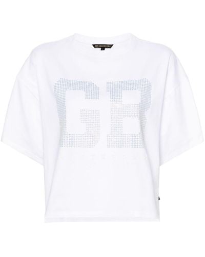 Goldbergh Camiseta con logo de apliques - Blanco