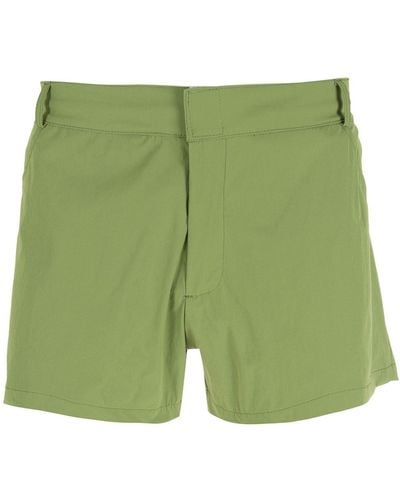 Amir Slama Shorts mit Reißverschlussdetail - Grün