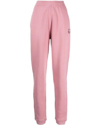 Maison Kitsuné Bold Fox Head Track Pants - Pink