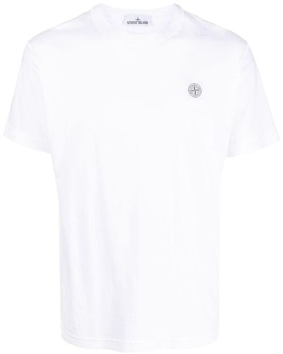 Stone Island コンパスパッチ Tシャツ - ホワイト