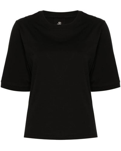 Thom Krom Camiseta con detalle de costuras - Negro