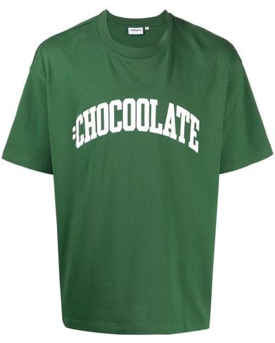 Chocoolate Logo-print T-shirt - Green