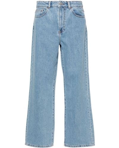 Rohe Low-rise Wide-leg Jeans - Blauw