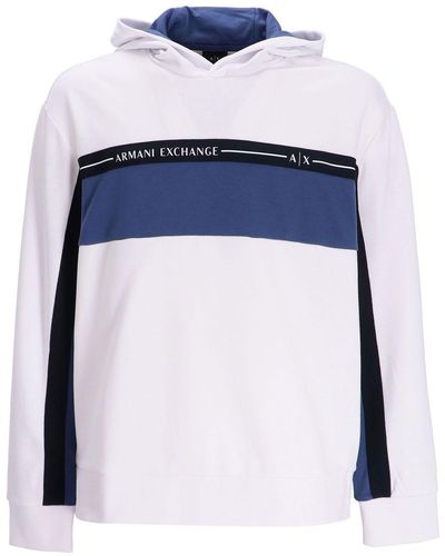Armani Exchange Sudadera con capucha y diseño colour block - Blanco