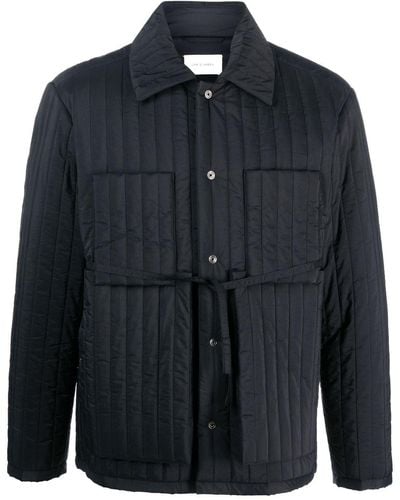 Craig Green Tied-waist Quilted Jacket - Blue