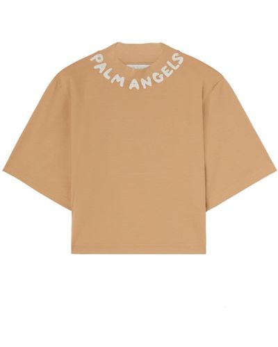 Palm Angels Cropped Top - Naturel
