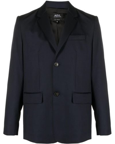 A.P.C. Blazer con botones - Azul