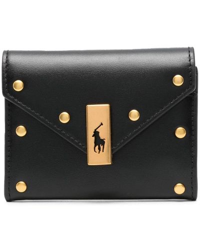 Polo Ralph Lauren Portafoglio con borchie ID piccolo - Nero