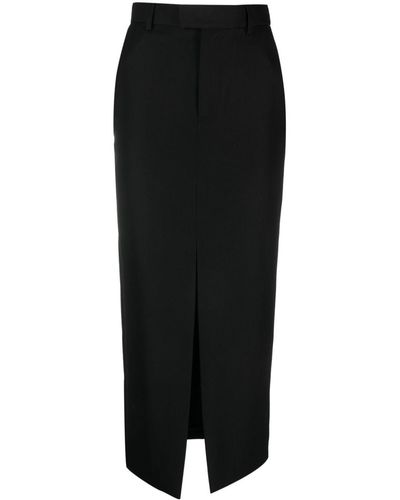 ARMARIUM Falda de tubo midi con cintura alta - Negro