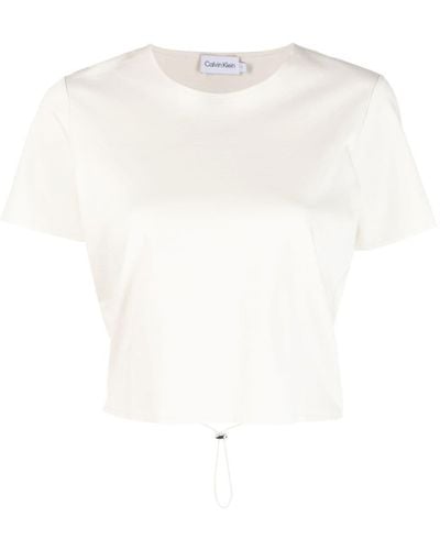 Calvin Klein Hemd mit Rückenausschnitt - Weiß