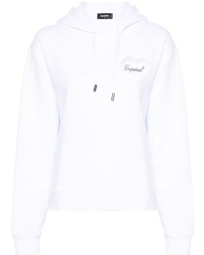 DSquared² Cool Fit Hoodie - Weiß