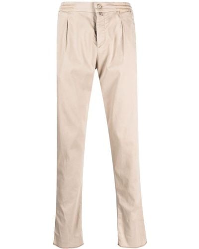Kiton Pantalones chinos con parche del logo - Neutro